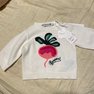 Bonpoint Radish Sweater 6M NWT
